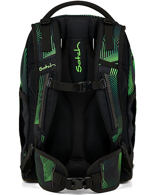 Satch Ergonomic Backpack - Seismic Green - 30 x 45 x 22 cm - Durable and Water-Resistant Backpack