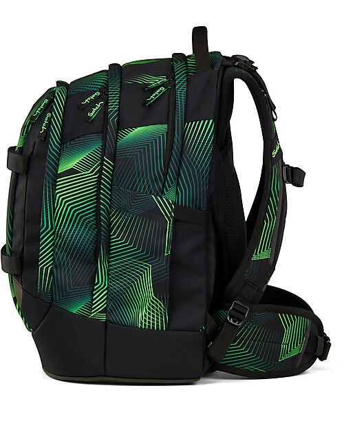 Satch Ergonomic Backpack - Seismic Green - 30 x 45 x 22 cm - Durable and Water-Resistant Backpack