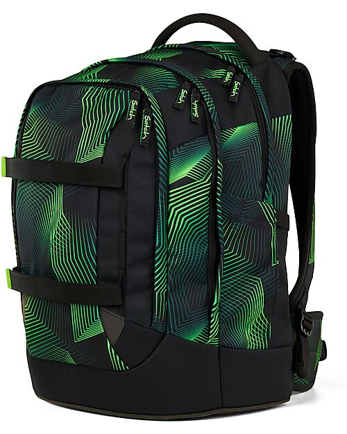 Satch Ergonomic Backpack - Seismic Green - 30 x 45 x 22 cm - Durable and Water-Resistant Backpack