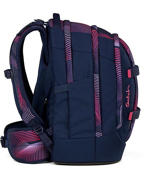 Satch Ergonomic Backpack - Seismic Pink - 30 x 45 x 22 cm - Durable and Water-Resistant Backpack