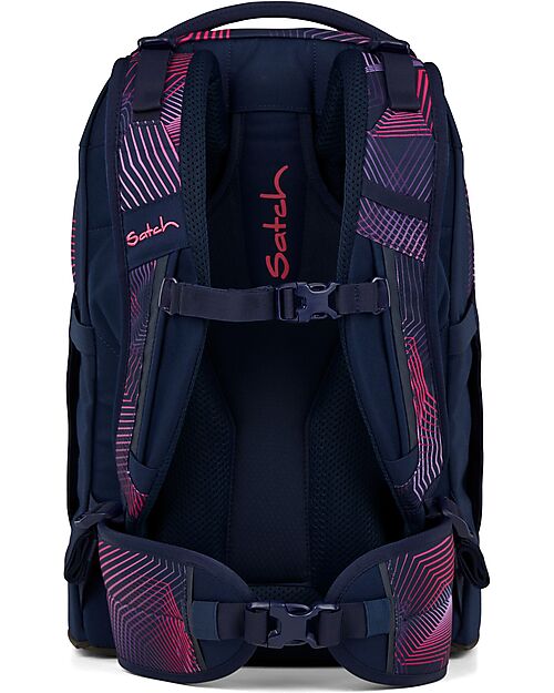 Satch Ergonomic Backpack - Seismic Pink - 30 x 45 x 22 cm - Durable and Water-Resistant Backpack