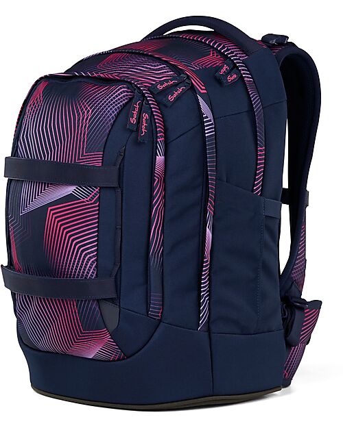 Satch Ergonomic Backpack - Seismic Pink - 30 x 45 x 22 cm - Durable and Water-Resistant Backpack