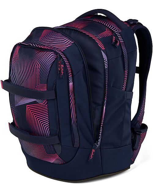 Satch Ergonomic Backpack - Seismic Pink - 30 x 45 x 22 cm - Durable and Water-Resistant Backpack