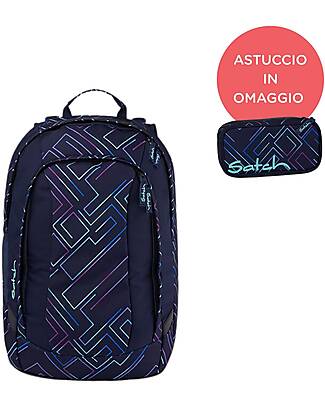 Satch Ergonomic School Backpack Air Purple Laser - Pencil Case for Free! Backpack
