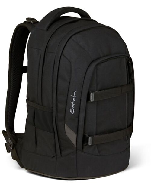 Satch Ergonomic School Backpack Pack - Blackjack - 30 x 45 x 22 cm - Ecological and Hyper-Equipped Backpack