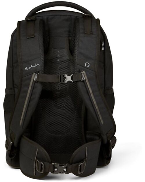 Satch Ergonomic School Backpack Pack - Blackjack - 30 x 45 x 22 cm - Ecological and Hyper-Equipped Backpack