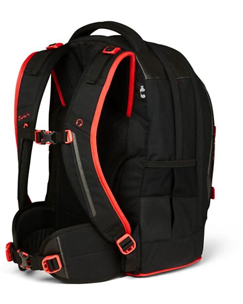 Satch Ergonomic School Backpack Pack - Fire Phantom - 30 x 45 x 22 cm - Ecological and Hyper-Equipped Backpack