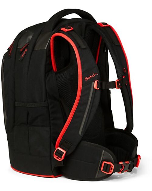 Satch Ergonomic School Backpack Pack - Fire Phantom - 30 x 45 x 22 cm - Ecological and Hyper-Equipped Backpack