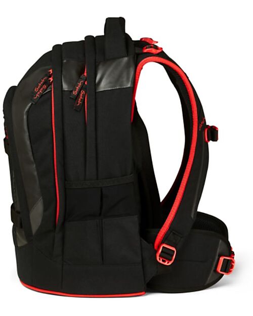 Satch Ergonomic School Backpack Pack - Fire Phantom - 30 x 45 x 22 cm - Ecological and Hyper-Equipped Backpack