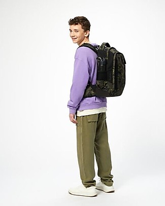 Satch Ergonomic School Backpack Pack - Geo Storm - 30 x 45 x 22 cm - Ecological and Hyper-Equipped Large Backpacks