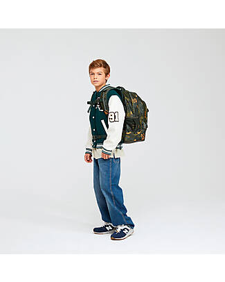 Satch Ergonomic School Backpack Pack - Jurassic Jungle - 30 x 45 x 22 cm - Ecological and Hyper-Equipped Backpack