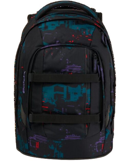 Satch Ergonomic School Backpack Pack - Night Vision - 30 x 45 x 22 cm - Ecological and Hyper-Equipped Backpack