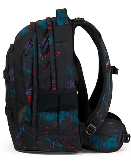 Satch Ergonomic School Backpack Pack - Night Vision - 30 x 45 x 22 cm - Ecological and Hyper-Equipped Backpack