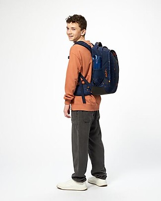 Satch Ergonomic School Backpack Pack - Urban Journey - 30 x 45 x 22 cm - Ecological and Hyper-Equipped Large Backpacks