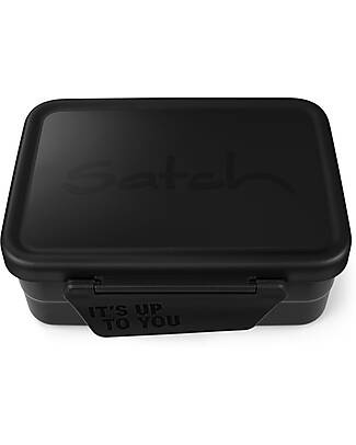 Satch Lunchbox - Black - Stainless Steel - 14 x 6,5 x 17 cm Snack Boxes