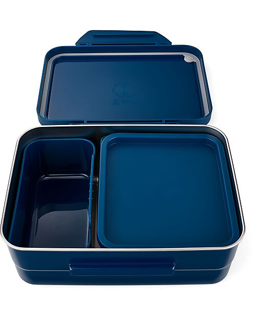 Satch Lunchbox - Blue - Stainless Steel - 14 x 6,5 x 17 cm Snack Boxes