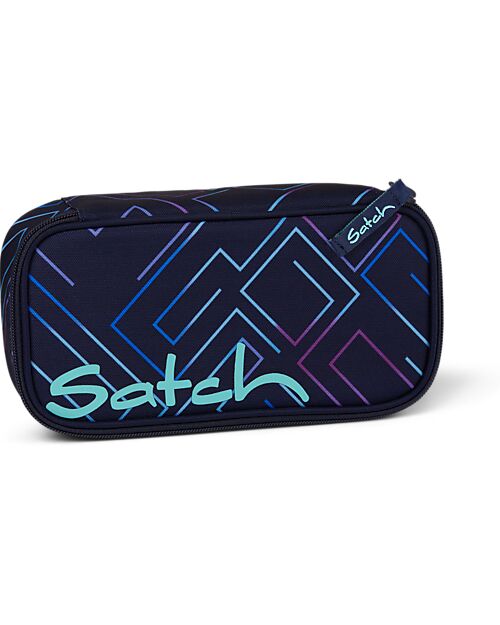 Satch Pen Box - Purple Laser - 22 x 10 x 6 cm - Eco-Friendly and Roomy Pencil Cases