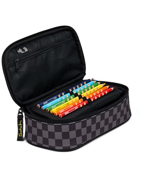 Satch Pencilcase - Dark Skate - Black/Gray Pencil Cases