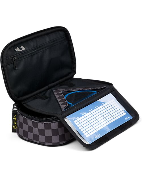 Satch Pencilcase - Dark Skate - Black/Gray Pencil Cases