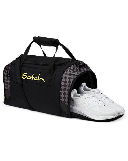Satch Sports Bag - Dark Skate - Black/Grey - Made with Recycled Bottles! Sports Bags