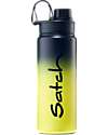 Satch Thermal Water Bottle with Easy-to-Drink Opening - 500 ml - Blue Graffiti - BPA Free Thermos Bottles
