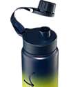 Satch Thermal Water Bottle with Easy-to-Drink Opening - 500 ml - Blue Graffiti - BPA Free Thermos Bottles