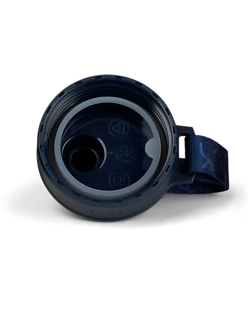 Satch Thermal Water Bottle with Easy-to-Drink Opening - 500 ml - Blue Graffiti - BPA Free Thermos Bottles