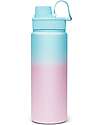 Satch Thermal Water Bottle with Easy-to-Drink Opening - 500 ml - Blue Graffiti - BPA Free Thermos Bottles