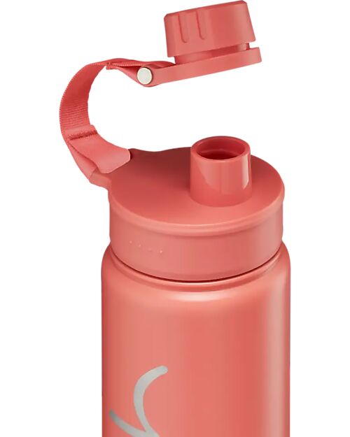Satch Thermal Water Bottle with Easy-to-Drink Opening - 500 ml - Nordic Coral - BPA Free Thermos Bottles