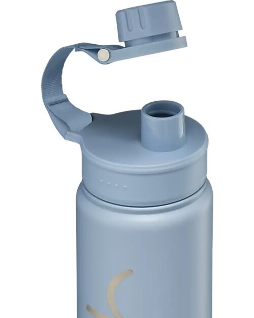 Satch Thermal Water Bottle with Easy-to-Drink Opening - 500 ml - Nordic Ice Blue - BPA Free Thermos Bottles