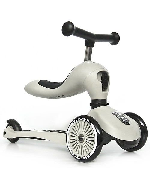 Scoot and Ride 2in1 Scooter and Balance Bike Highwaykick 1, Ash - From 1 up to 5 years old Scooters