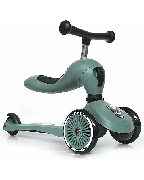 Scoot and Ride 2in1 Scooter and Balance Bike Highwaykick 1, Forest - From 1 up to 5 years old Scooters