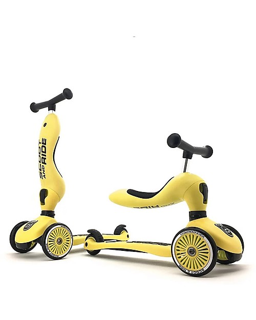 Scoot and Ride 2in1 Scooter and Balance Bike Highwaykick 1 - Lemon - From 1 up to 5 years old Scooters