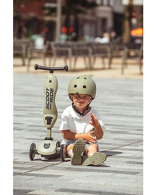 Scoot and Ride 2in1 Scooter and Balance Bike Highwaykick 1 - Olive - From 1 up to 5 years old Scooters