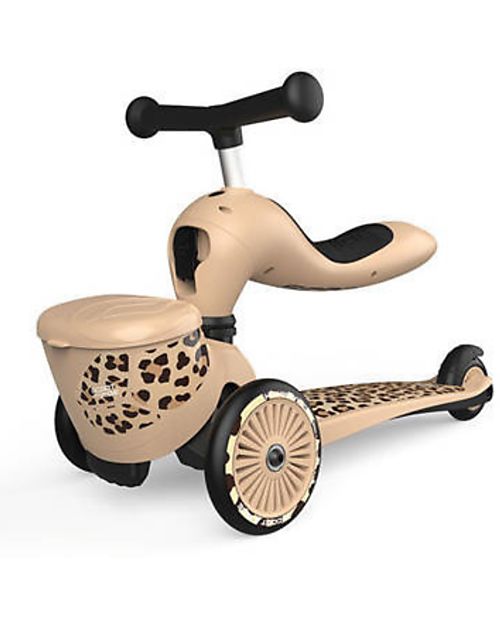Scoot and Ride 2in1 Scooter and Tricycle Highwaykick 1 Lifestyle - Storage Box - Leopard Print - From 1 up to 5 years old Scooters