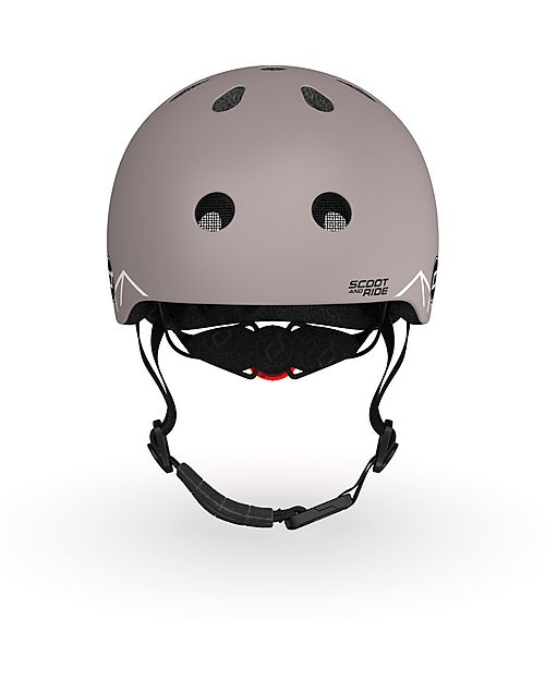 Scoot and Ride Baby Helmet XXS-S - Brown Lines - 45-51cm Bicycle Helmets