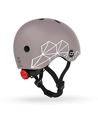 Scoot and Ride Baby Helmet XXS-S - Brown Lines - 45-51cm Scooters