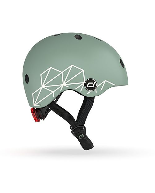 Scoot and Ride Baby Helmet XXS-S - Green Lines - 45-51cm Bicycle Helmets