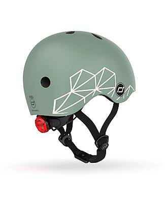 Scoot and Ride Baby Helmet XXS-S - Green Lines - 45-51cm Scooters