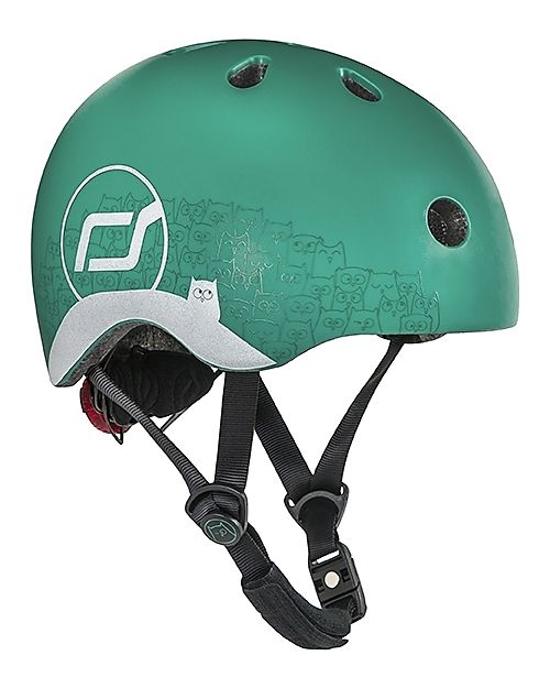 Scoot and Ride Baby Helmet XXS-S - Reflective Forest - 45-51cm Bicycle Helmets