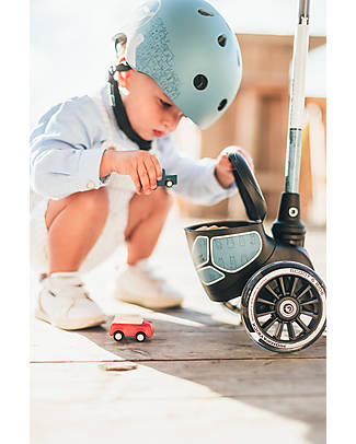 Scoot and Ride Baby Helmet XXS-S - Reflective Steel - 45-51cm Bicycle Helmets