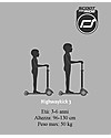Scoot and Ride Foldable Kids Scooter Highwaykick 3 LED - Ash - 3-6 years old Scooters