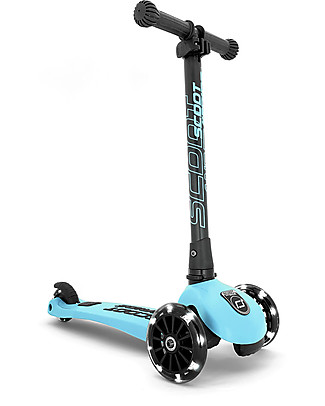 Scoot and Ride Foldable Kids Scooter Highwaykick 3 LED - Blueberry - 3-6 years old Balance Bikes