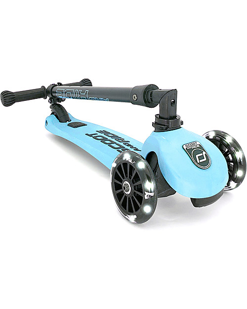 Scoot and Ride Foldable Kids Scooter Highwaykick 3 LED - Blueberry - 3-6 years old Scooters
