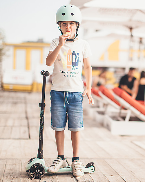 Scoot and Ride Foldable Kids Scooter Highwaykick 3 LED - Kiwi - 3-6 years old Scooters