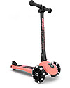 Scoot and Ride Foldable Kids Scooter Highwaykick 3 LED - Peach - 3-6 years old Scooters