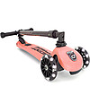 Scoot and Ride Foldable Kids Scooter Highwaykick 3 LED - Peach - 3-6 years old Scooters