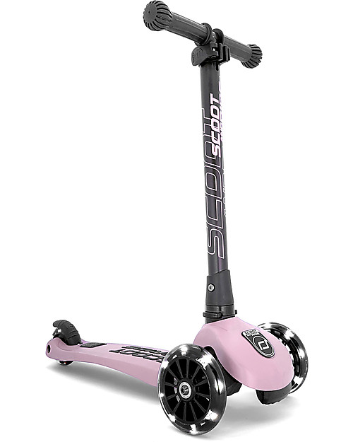Scoot and Ride Foldable Kids Scooter Highwaykick 3 LED - Rose - 3-6 years old Scooters