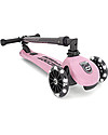 Scoot and Ride Foldable Kids Scooter Highwaykick 3 LED - Rose - 3-6 years old Scooters