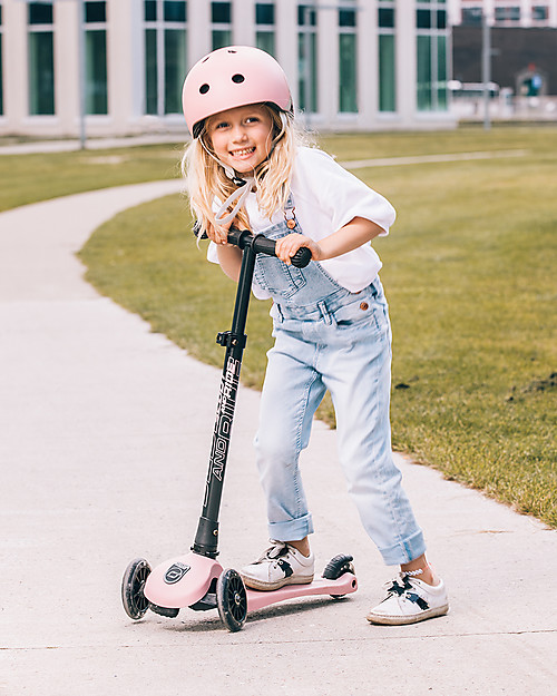Scoot and Ride Foldable Kids Scooter Highwaykick 3 LED - Rose - 3-6 years old Scooters